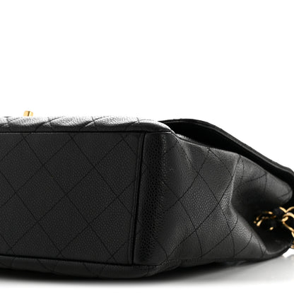 Chanel Caviar Maxi Single Flap Black 10 of 14