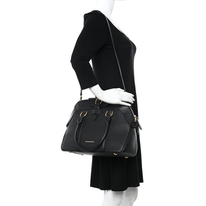 Burberry Derby Calfskin Medium Milverton Satchel Black 2 of 15