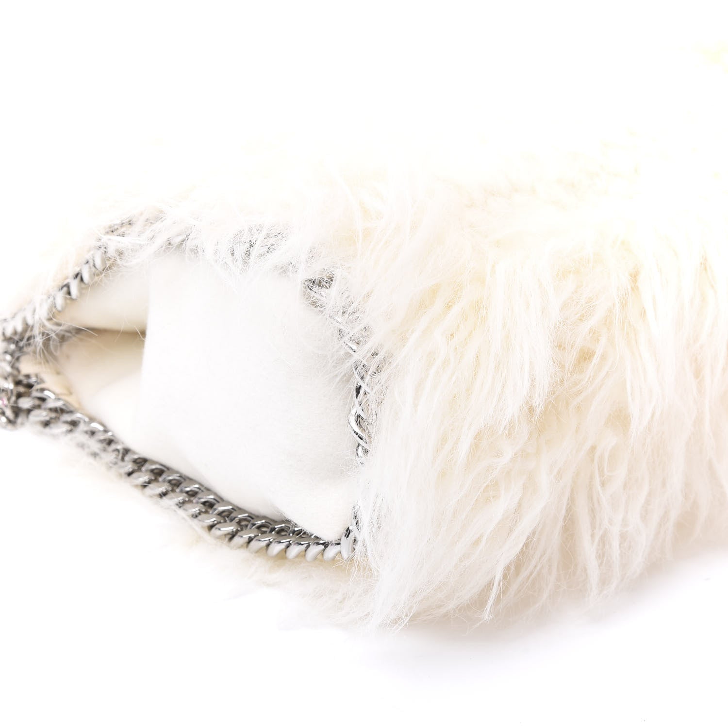 Stella McCartney Eco Fur Mini Falabella Tote Ivory 5 of 11