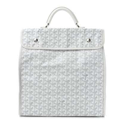 Goyard Goyardine Saint Leger Soft Briefcase Backpack White 1 of 9