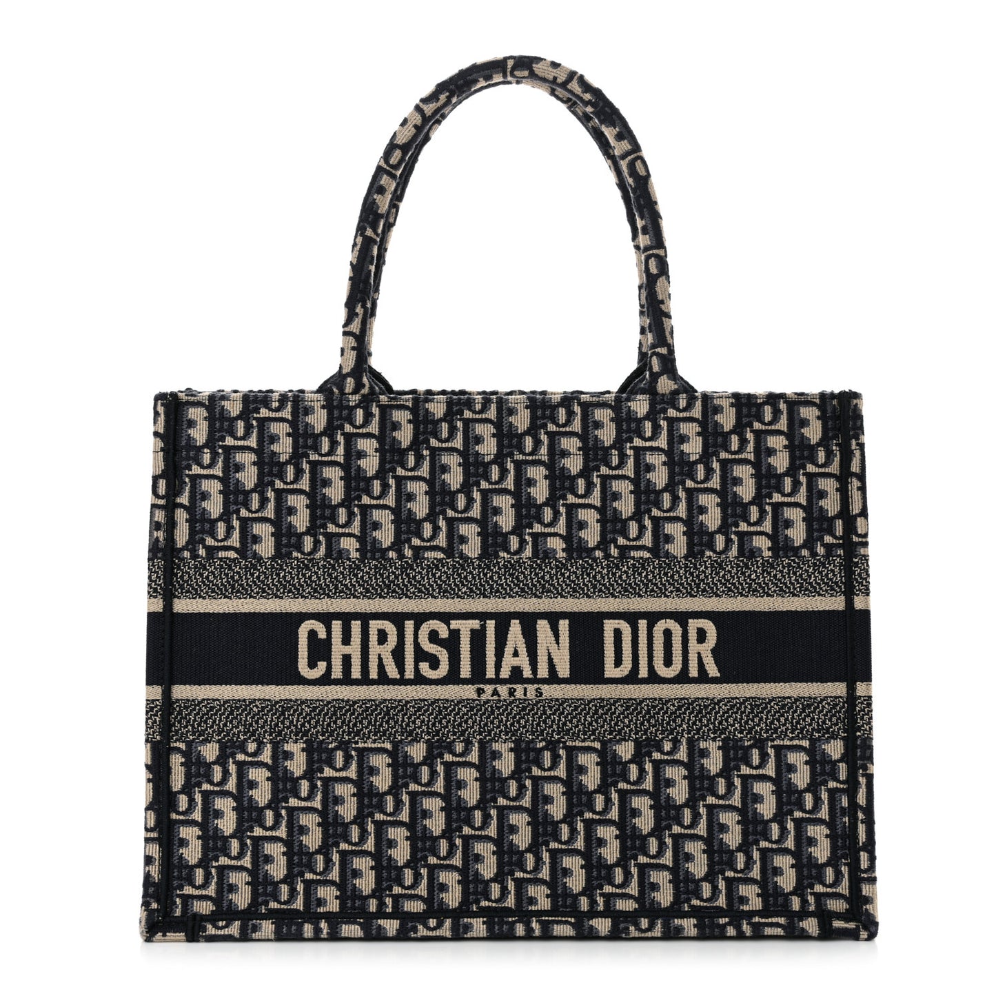 Oblique Medium Book Tote Blue Multicolor