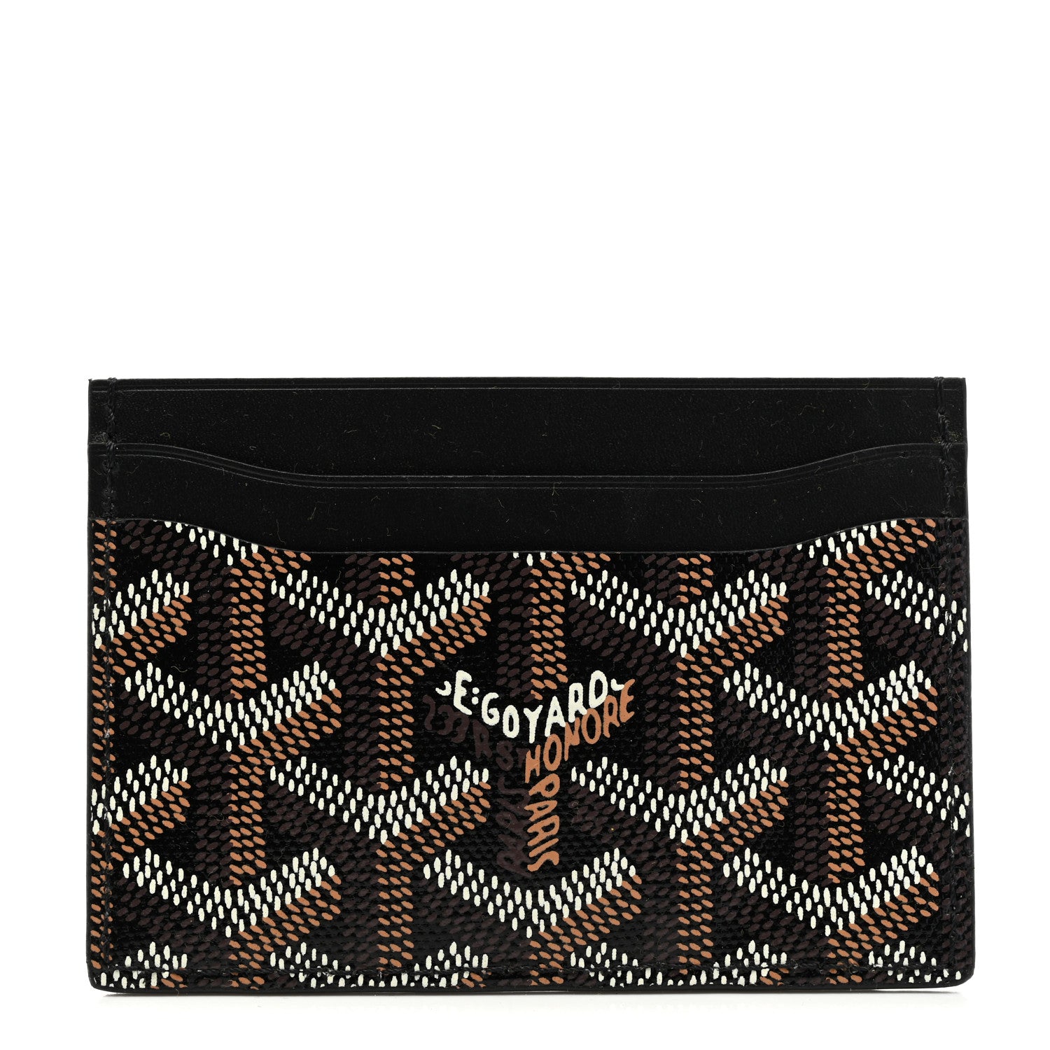 Goyard Goyardine Saint Sulpice Card Holder Black 1 of 7