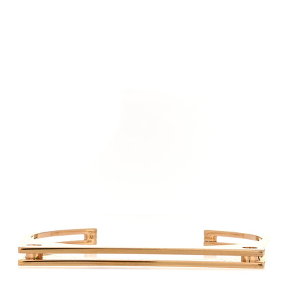 Saint Laurent Metal Geometric Cuff Bracelet Gold 1 of 4