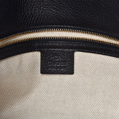 Gucci Pebbled Calfskin Medium Soho Clutch Black 6 of 12
