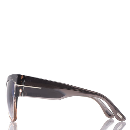 Tom Ford Acetate Anoushka Cat Eye Sunglasses TF371 Melange Grey Peach 2 of 7