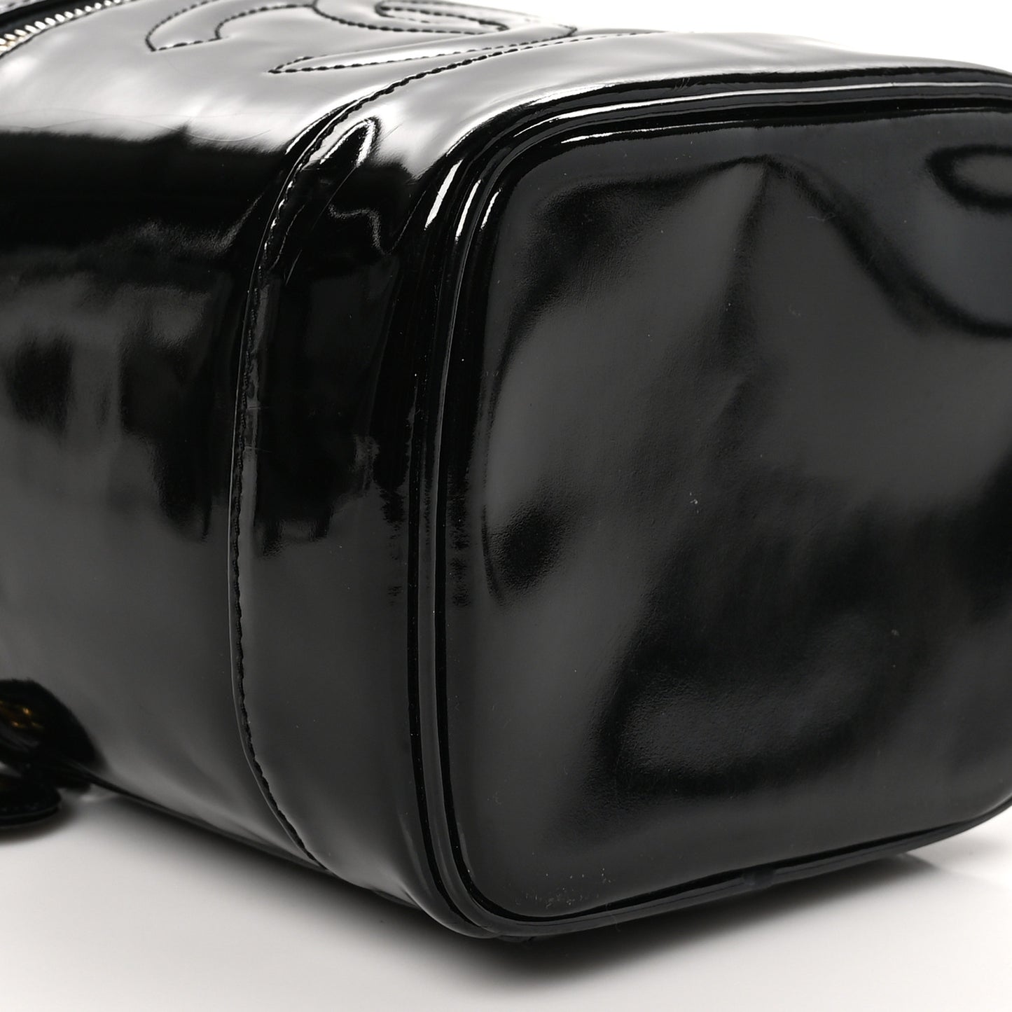 Patent Timeless Vanity Cosmetic Case Black