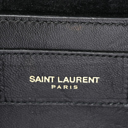 Saint Laurent Metallic Snakeskin Small Classic Monogram Kate Tassel Satchel Silver 5 of 12