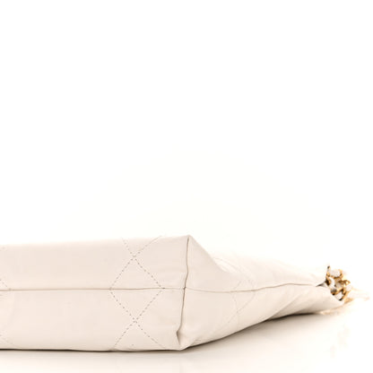 Chanel Shiny Calfskin Quilted Mini Chanel 22 White 10 of 10