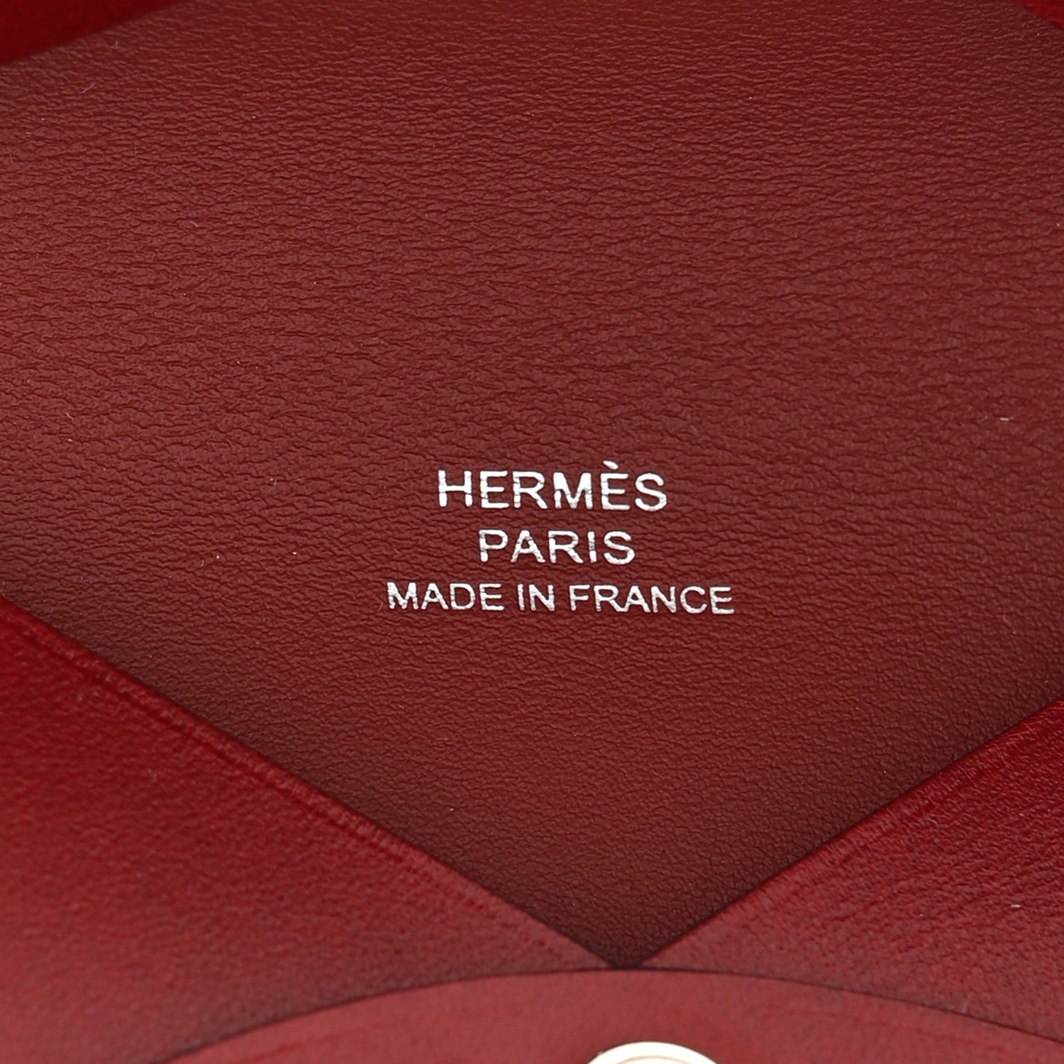 Hermes Box Calvi Card Case Rouge H 6 of 10