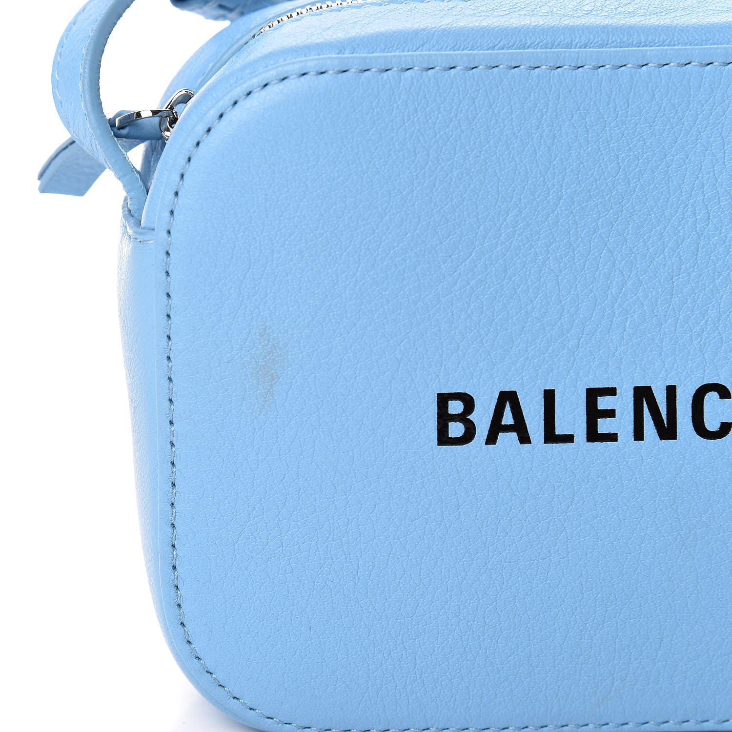 Balenciaga Calfskin XS Everyday Camera Bag Baby Blue Black 10 of 10