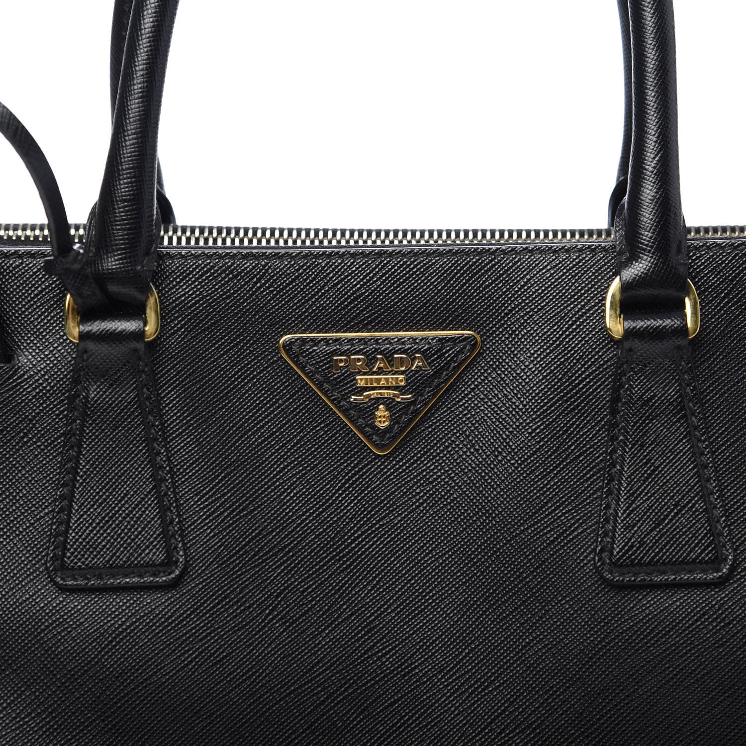 Prada Saffiano Small Galleria Double Zip Tote Black 14 of 14
