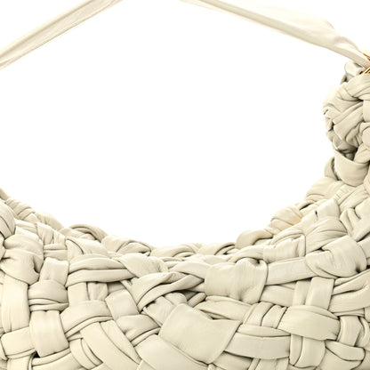 Bottega Veneta Paper Calfskin Intrecciato Banana Hobo Plaster 7 of 10