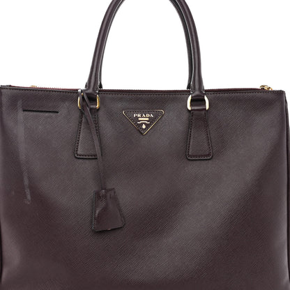 Prada Saffiano Large Galleria Double Zip Tote Bordeaux 8 of 14