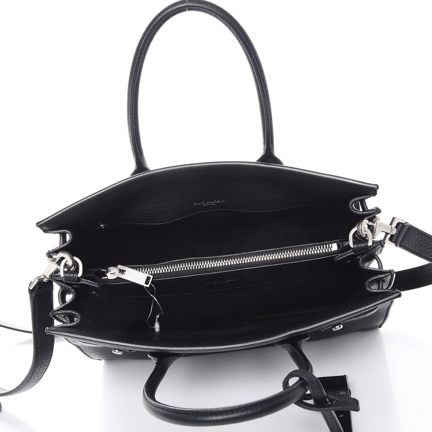 Grained Calfskin Baby Supple Sac De Jour Black