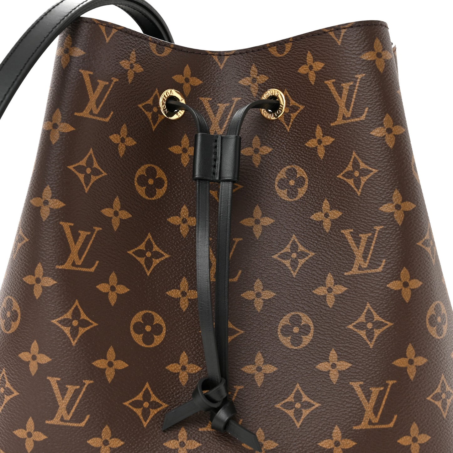 LOUIS VUITTON Monogram Neonoe MM Black