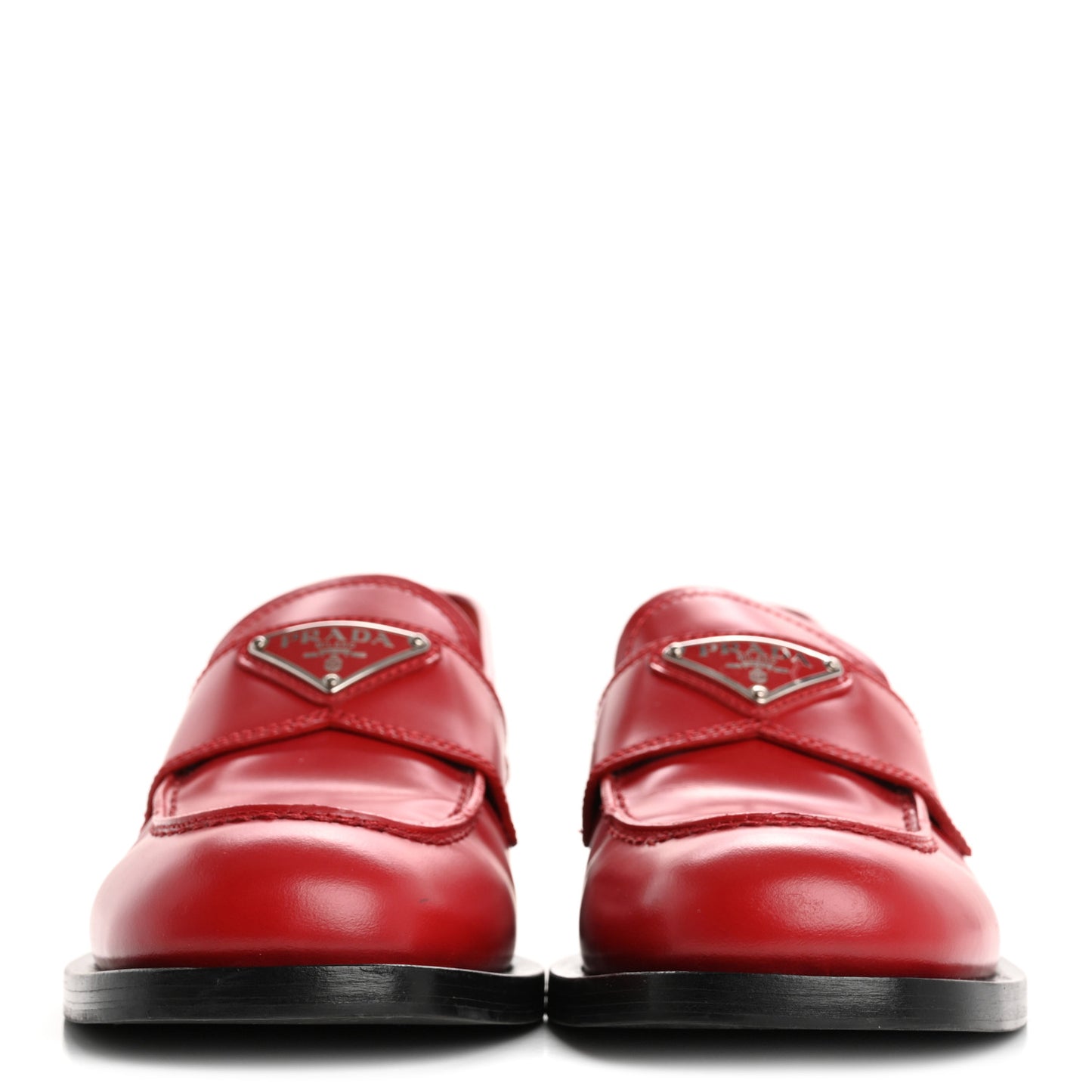 Spazzolato Metal Triangle Logo 20mm Loafers 38 38 Scarlotto