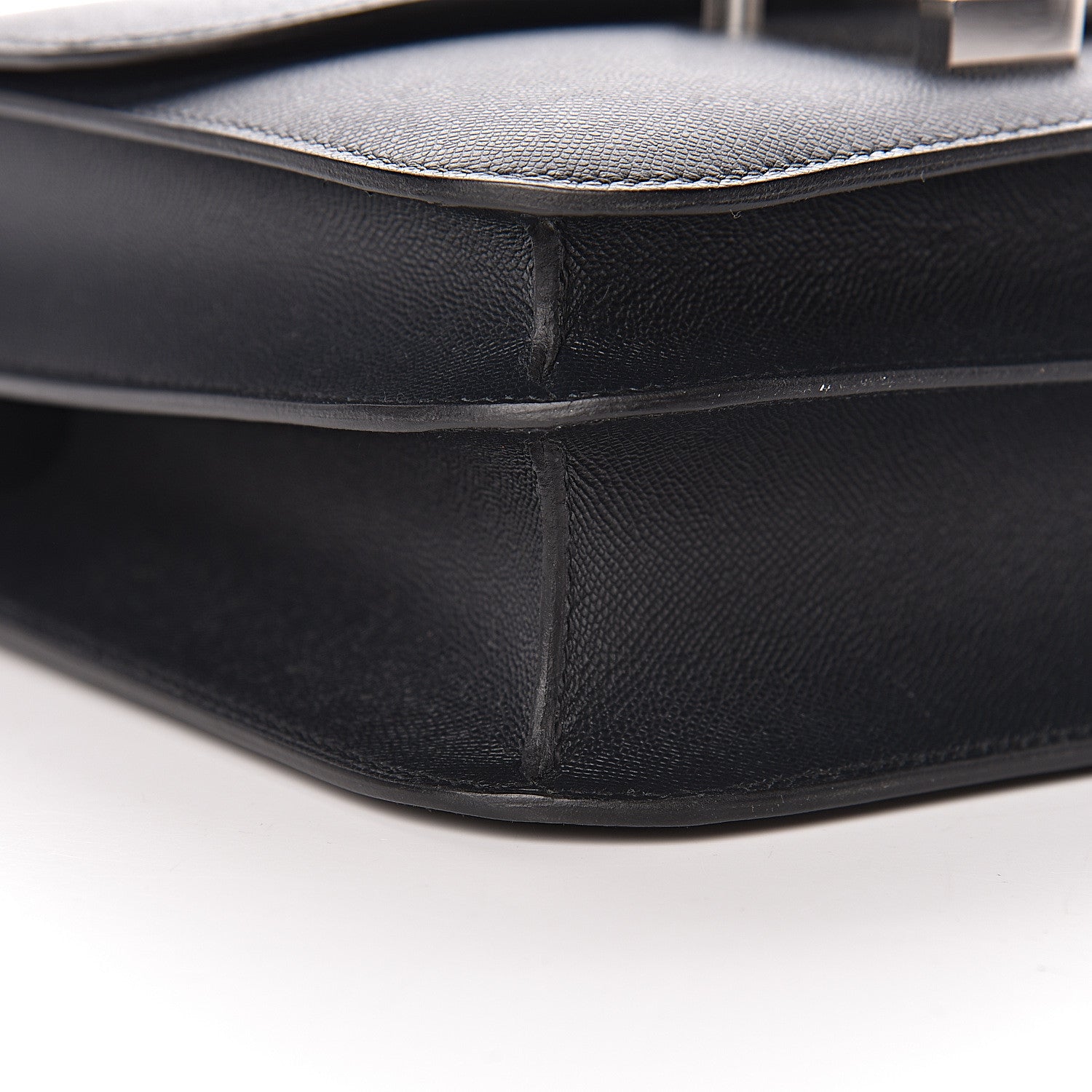 Hermes Grained Monsieur Constance 24 Black 8 of 25