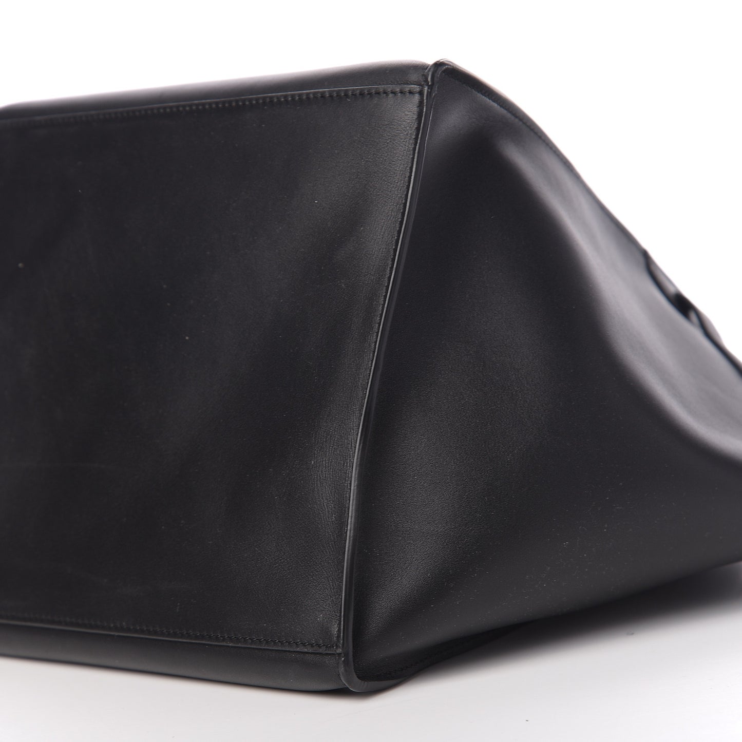 Supple Grained Calfskin Small Big Bag Black