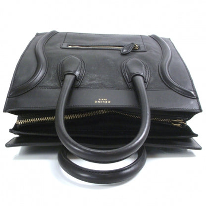 Celine Leather Mini Luggage Bag Black 5 of 9