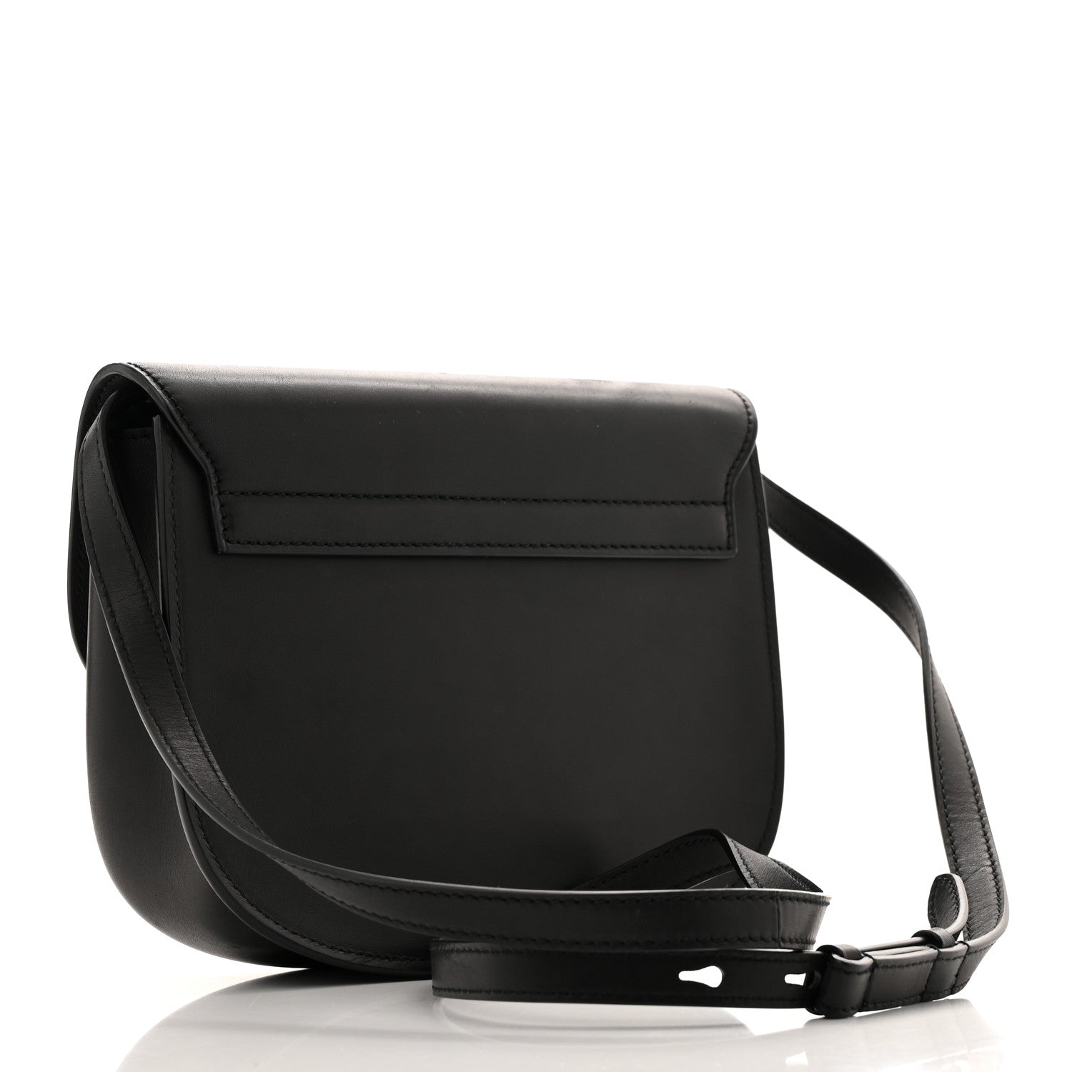 Saint Laurent Smooth Calfskin Monogram Medium Kaia Satchel Black 4 of 18