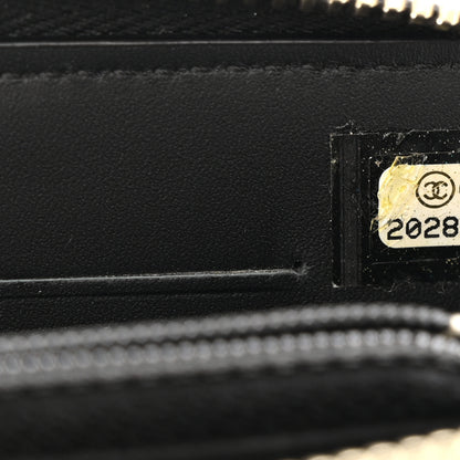 Chanel Caviar Quilted Large Gusset Double Zip Around Wallet Black 11 of 13