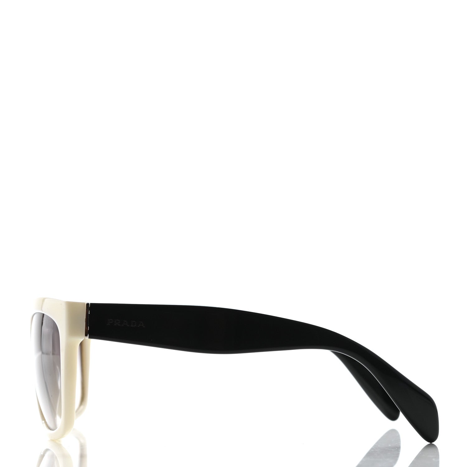 Prada Sunglasses SPR 07P Black White 3 of 7