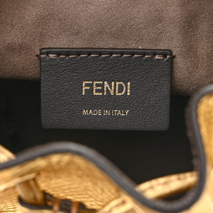 Fendi Karung Crystal F is Fendi Mini Mon Tresor Bucket Bag Gold 6 of 11