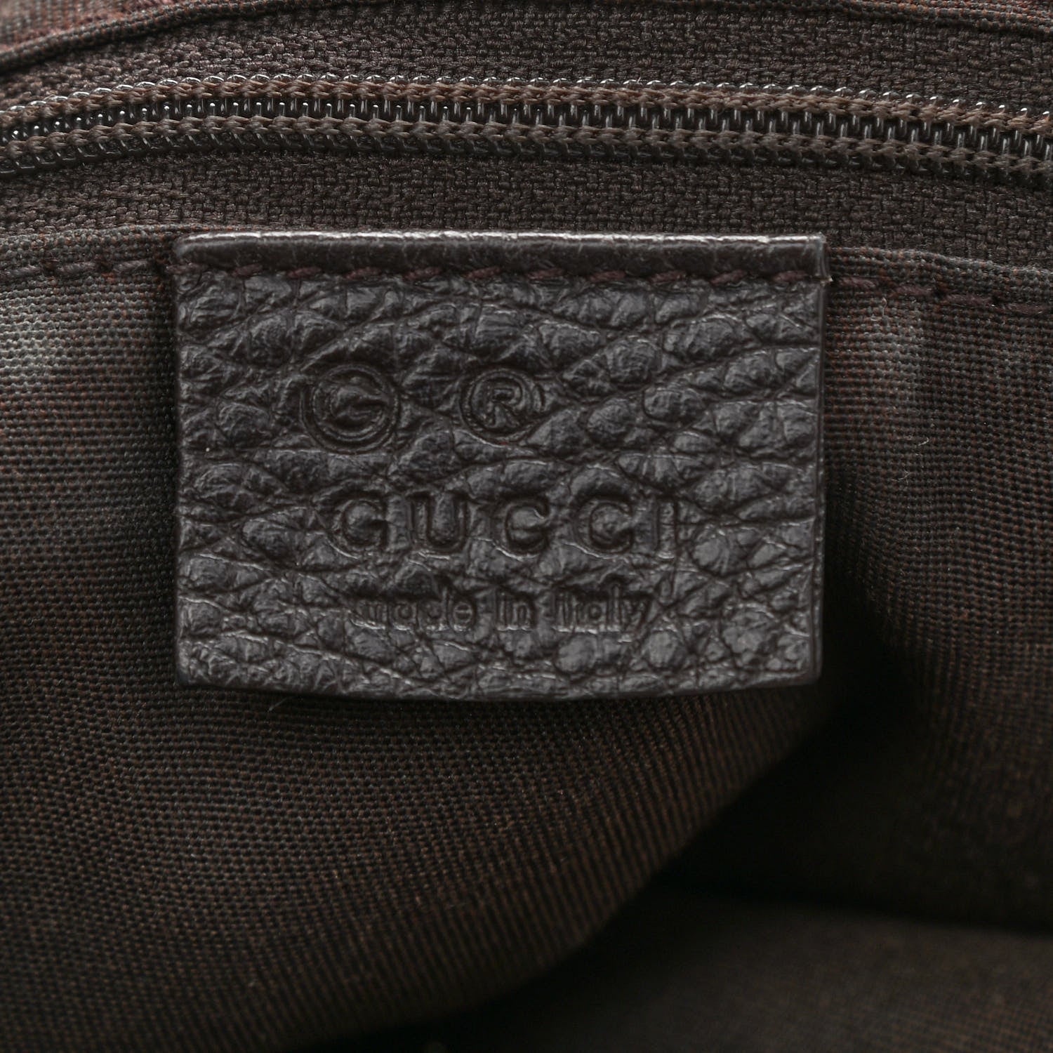 Gucci Monogram Medium Abbey Convertible Tote Dark Brown 6 of 14
