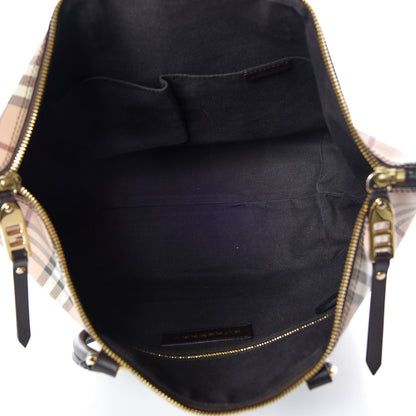 Burberry Haymarket Check Medium Salisbury Tote Black 7 of 9