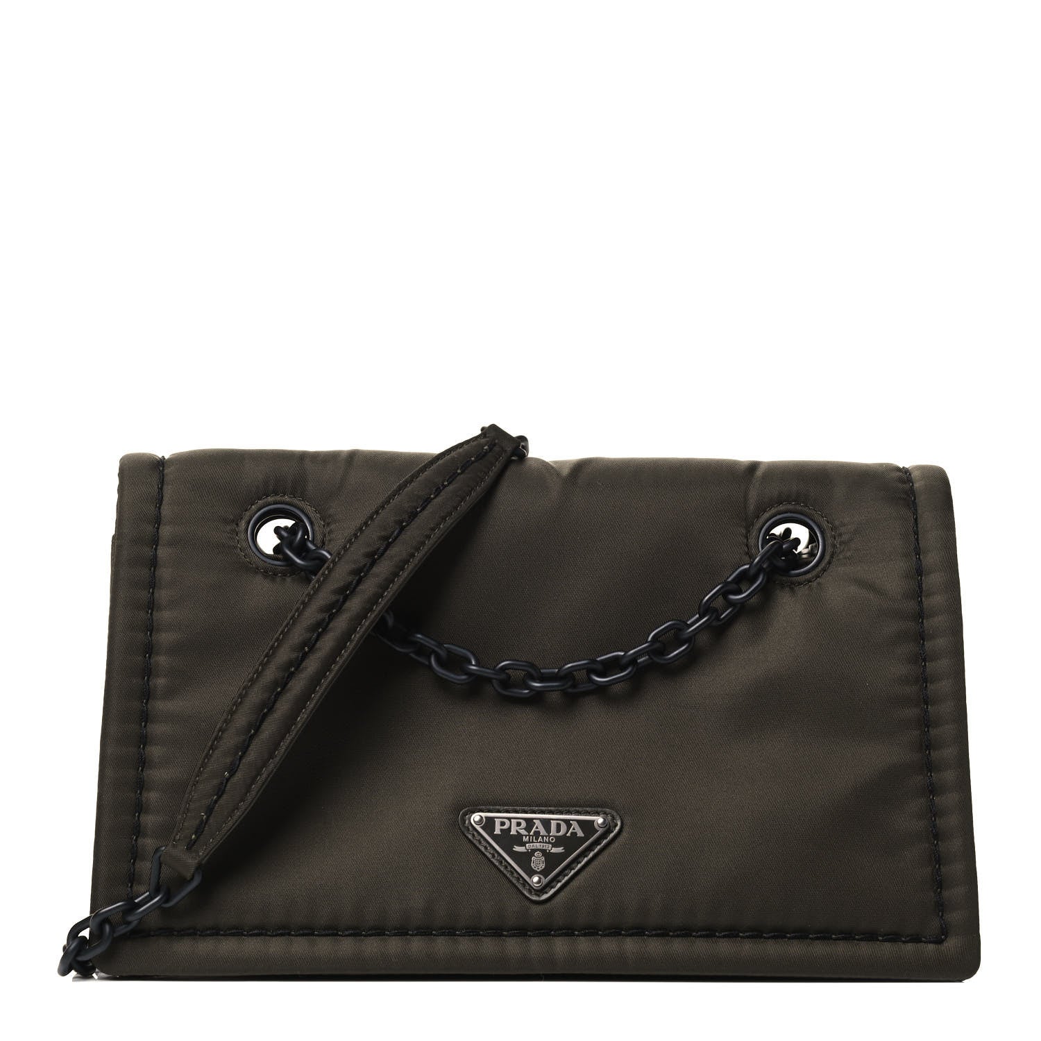 Prada Nylon Tessuto Chain Shoulder Bag Mimetico 1 of 4