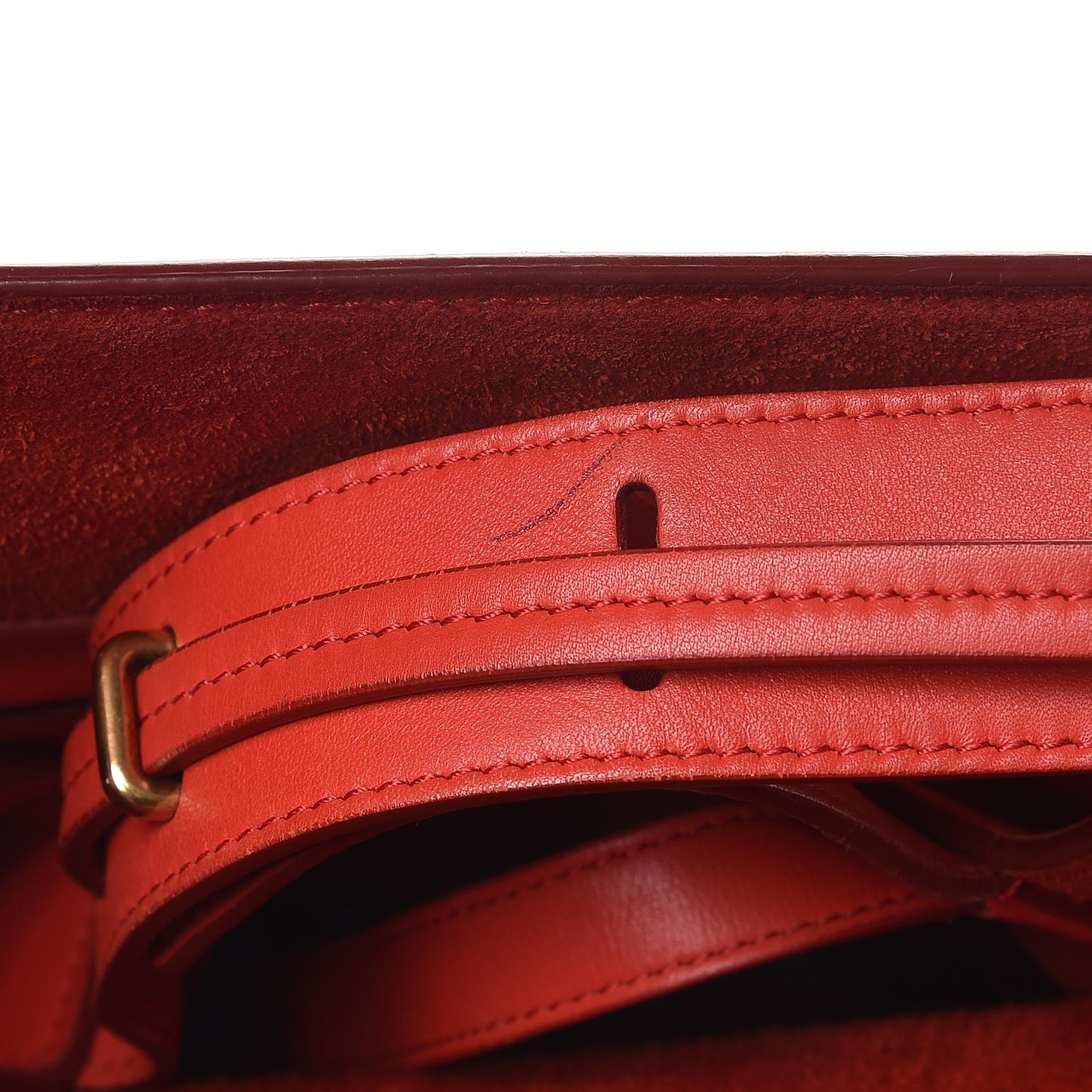 Nappa Calfskin Medium Phantom Luggage Vermillion