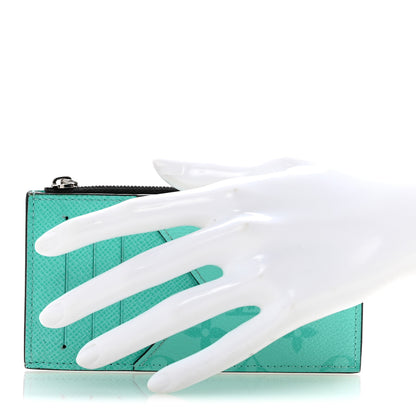 Louis Vuitton Taigarama Coin Card Holder Miami Green 2 of 8