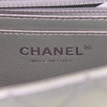 Chanel Iridescent Calfskin Quilted Mini Rectangular Flap Light Purple 6 of 10