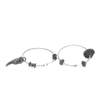 Gucci Sterling Silver Anger Forest Mismatched Hoop Earrings 6 of 6