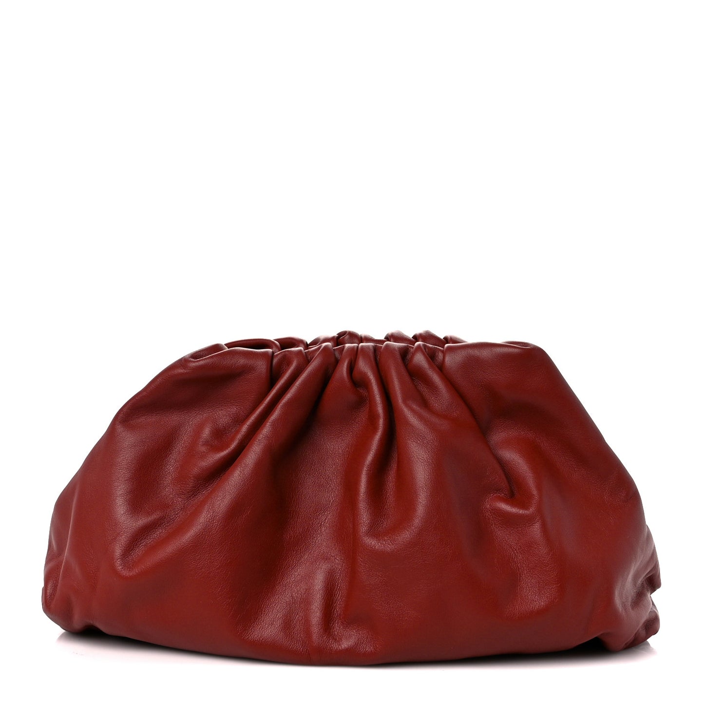 Smooth Butter Calf The Pouch Oversized Clutch Rust