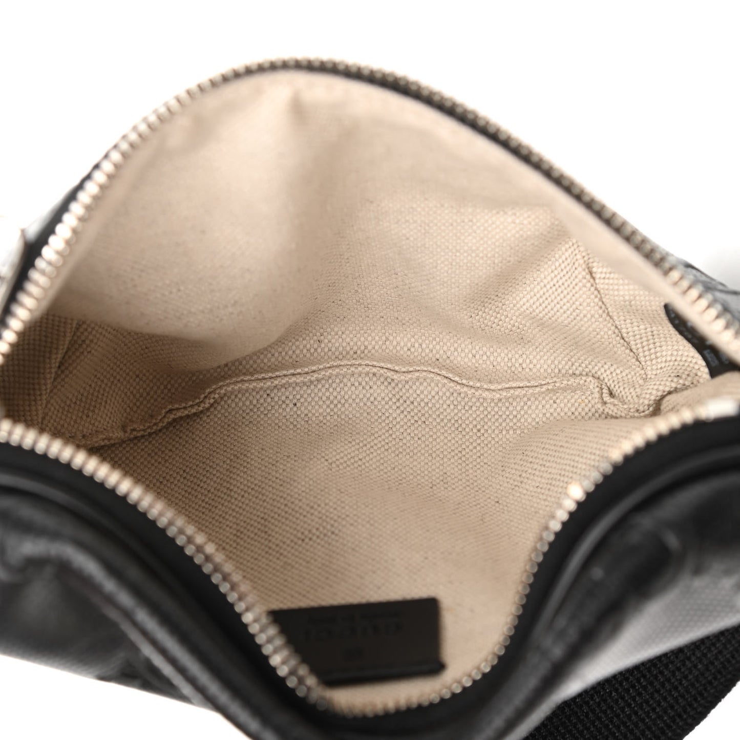 Calfskin GG Tennis Embossed Belt Bag Black