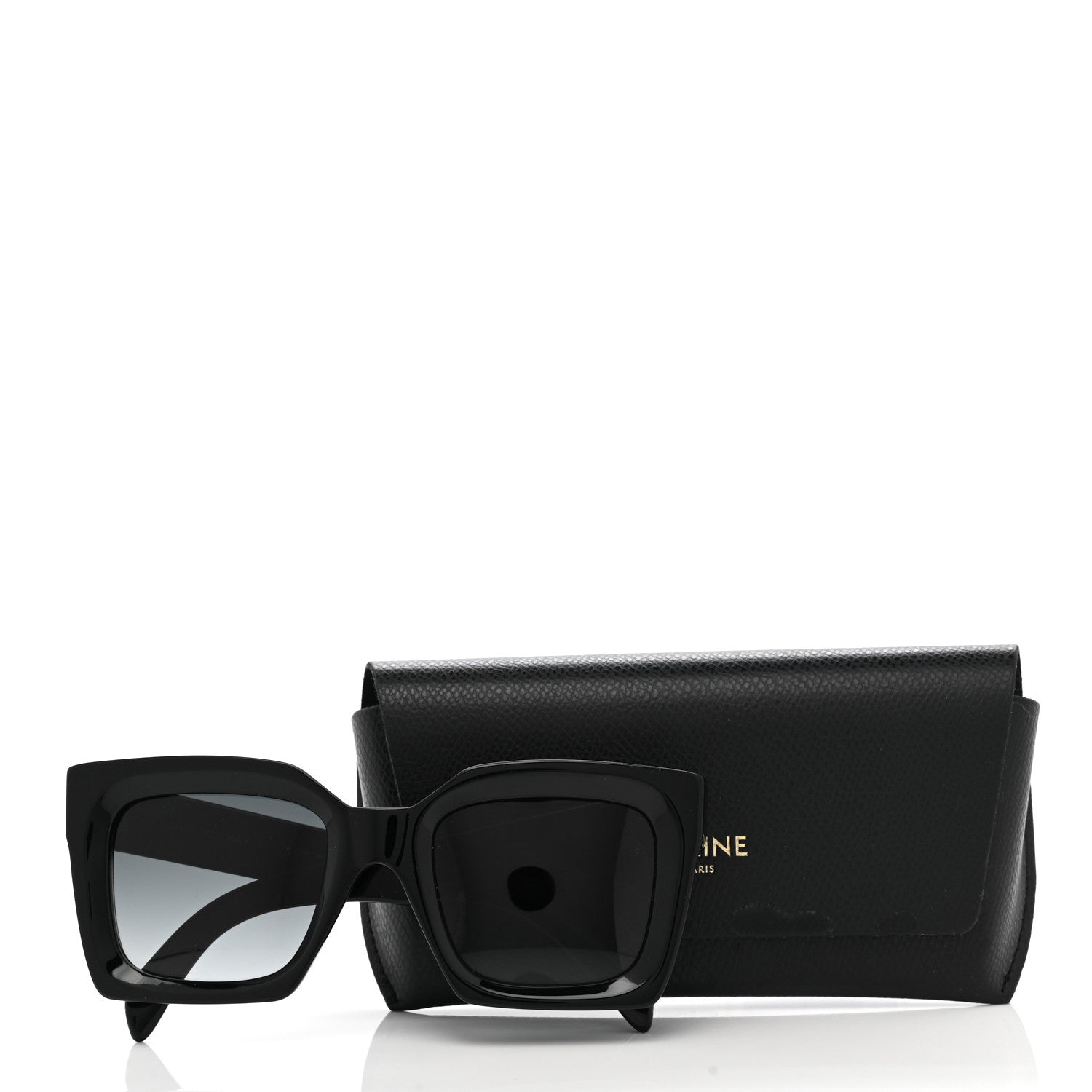 Celine Acetate Square Sunglasses CL401301 Black 7 of 7