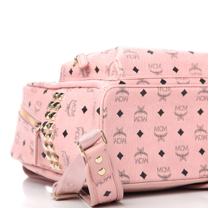 MCM Visetos Small Side Stud Stark Backpack Soft Pink 6 of 10