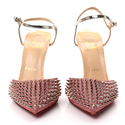 Christian Louboutin Metallic Baila Spike 100 Pumps 37 Poudre Bronze 2 of 8