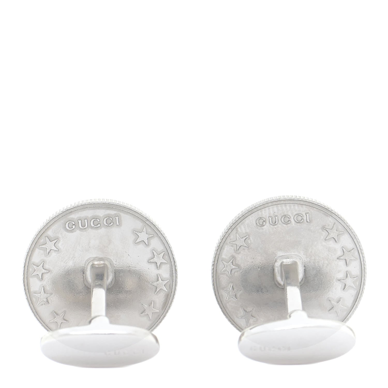 Gucci Sterling Silver Interlocking G Cufflinks 3 of 6