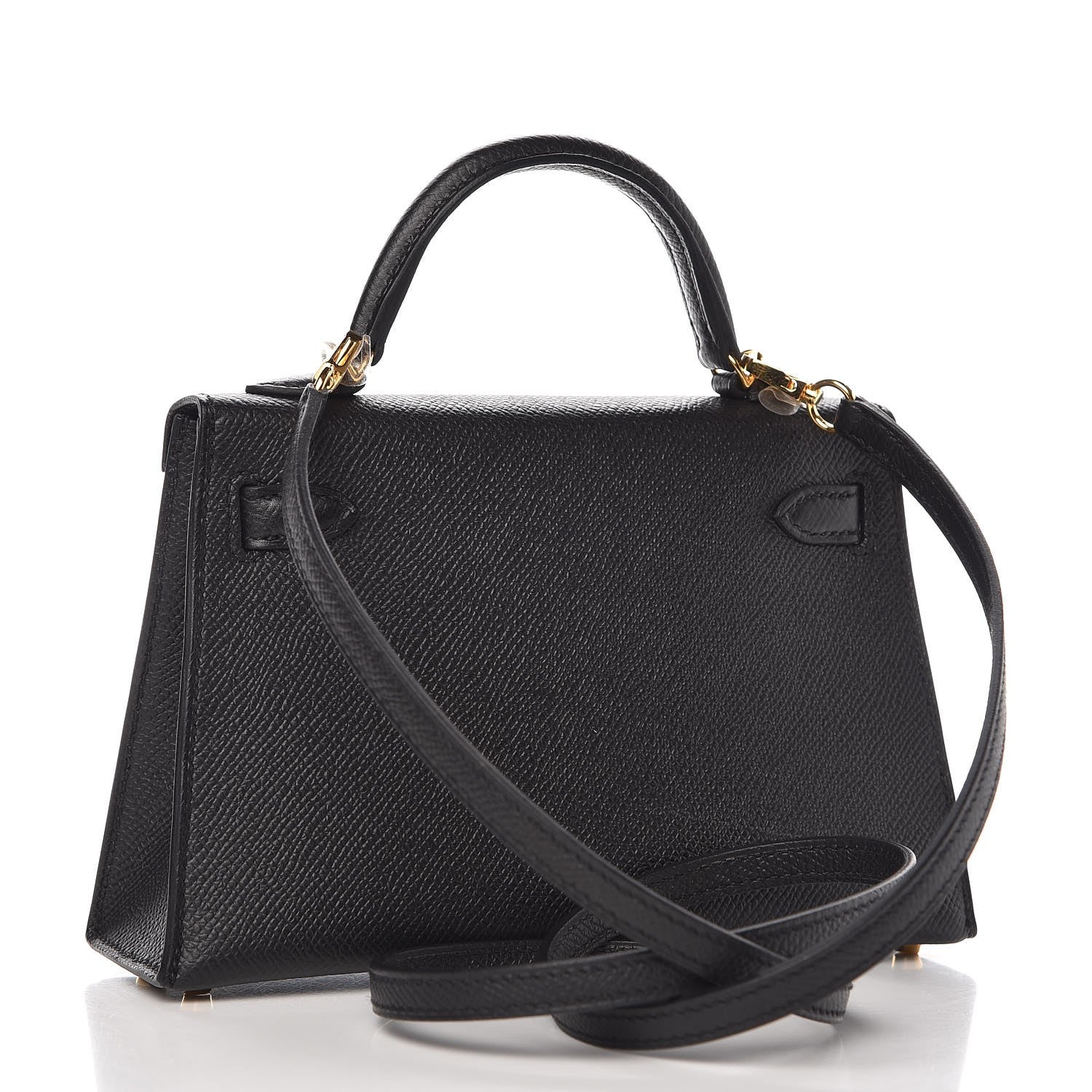 Hermes Epsom Mini Kelly Sellier 20 Black 3 of 9