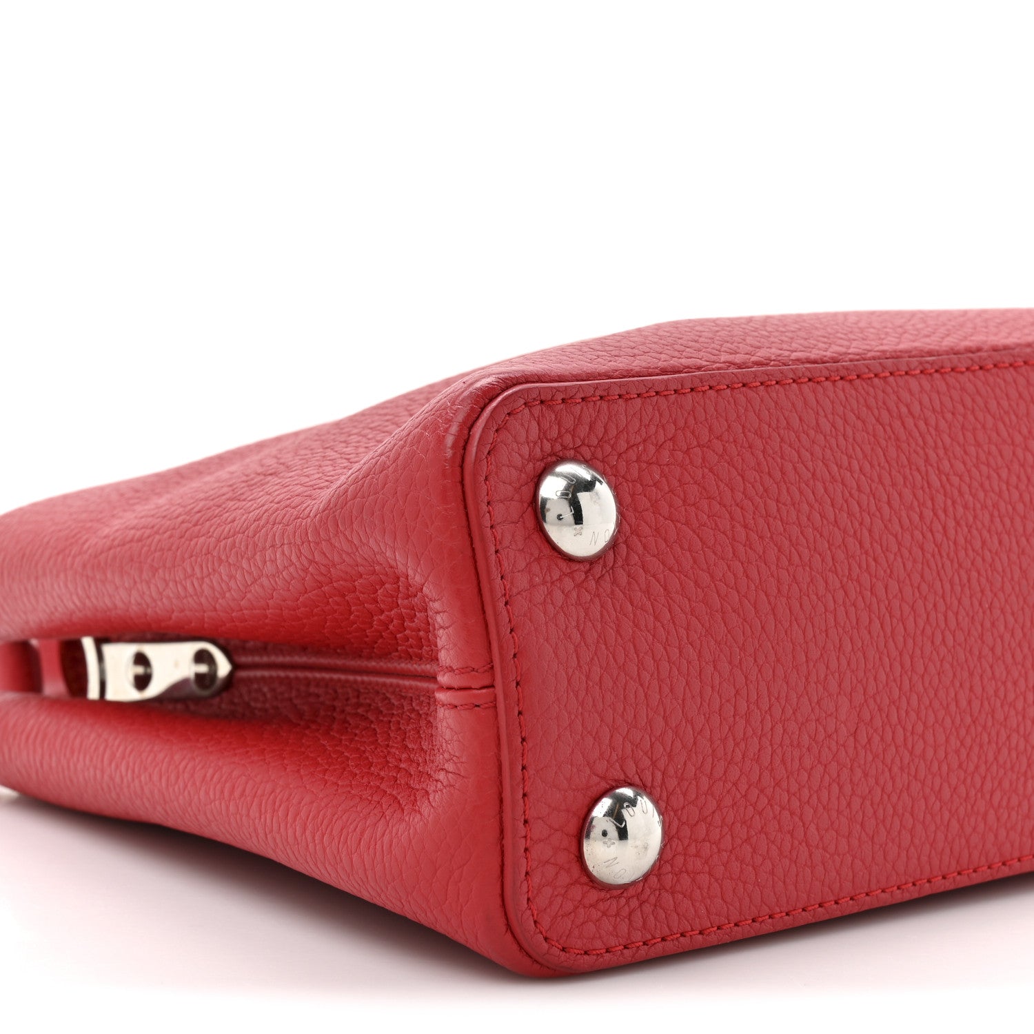 Louis Vuitton Taurillon Capucines BB Scarlet Red 10 of 15