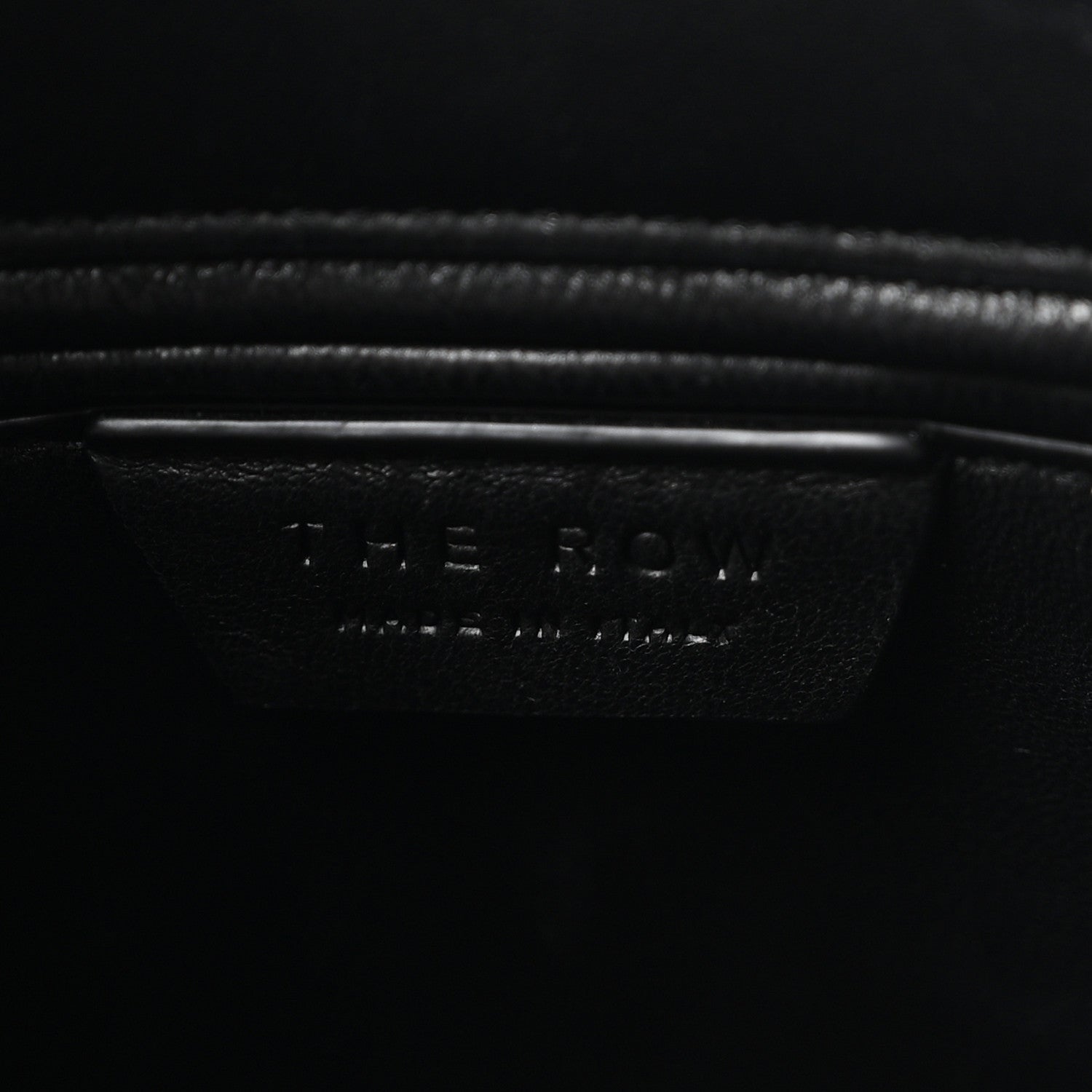 The Row Polished Saddle Calfskin Agnes 12 Black 6 of 9