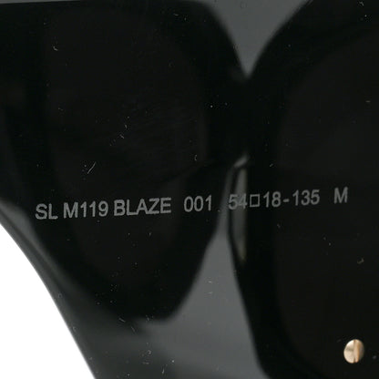 Saint Laurent Acetate Blaze Sunglasses SL M119 Black 6 of 9