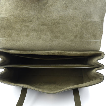 Celine Grained Calfskin Medium Soft 16 Bag Dark Olive 5 of 10