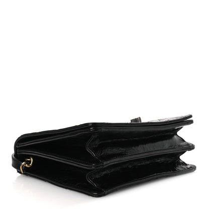 Chanel Glazed Calfskin Quilted Rita Top Handle Flap Black 4 of 20