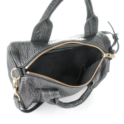 Alexander Wang Pebbled Lambskin Rocco Black Pale Gold Hardware 5 of 7