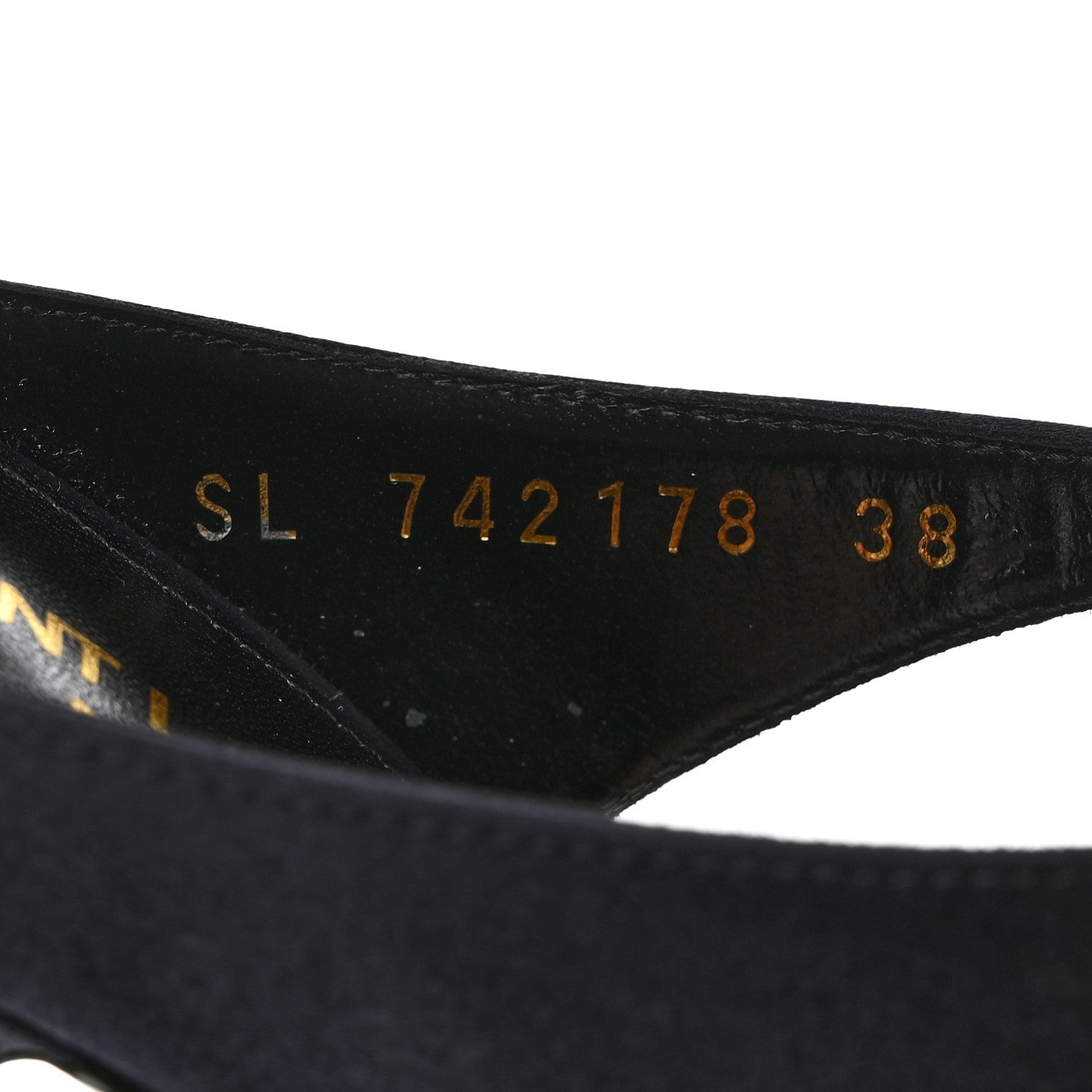 Saint Laurent Crepe Satin Dive Mule Sandals 38 Patriot Navy 7 of 8