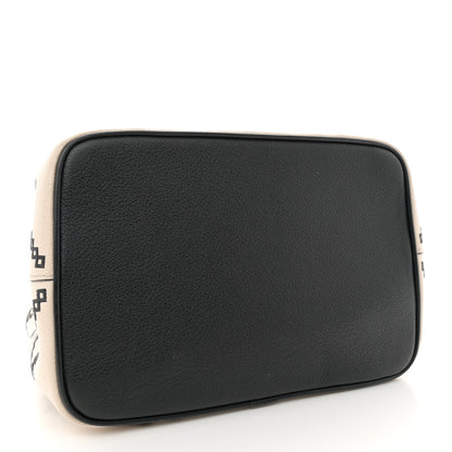 Louis Vuitton Empreinte Monogram Giant Broderies Neonoe MM Cream Black 4 of 13