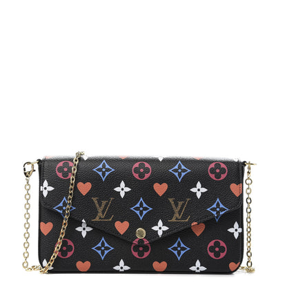 Louis Vuitton Game On Felicie Chain Wallet Black 1 of 11